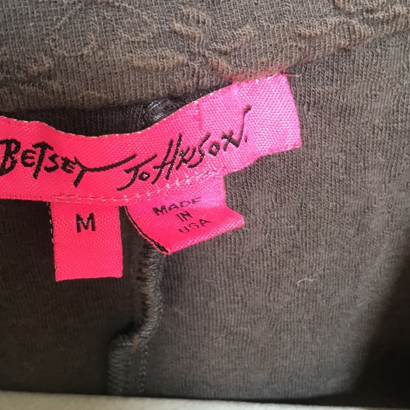 Betsey Johnson bustle corset jacket gray textured zip up - Picture 5 of 7